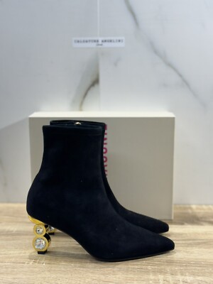Kat Maconie Stivaletto Donna Ichigo Suede Nero Luxury Kat Maconie