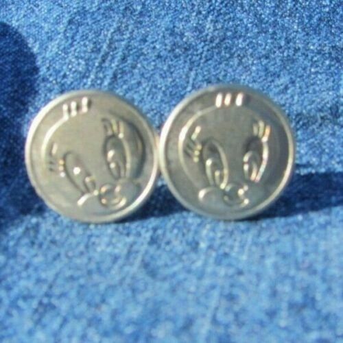 REPURPOSED TWEETY Character SNAP BUTTON from BIBS… - image 1