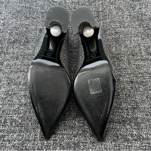 Nicholas Kirkwood Shagreen Pearl Heels Schwarz Damen Größe IT 41 US 11 EU 42 - Bild 5 von 10