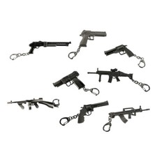 Schlüsselanhänger Pistole Revolver Gewehr Maschinengewehr Waffe aus Metall