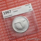 1967 Canada $1 Silver Dollar Coin - Cameo - Uncirculated #coinsofcanada