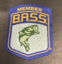 Bass Anglers Sportsman Society Of America Embroidered Patch MEMBER B.A.S.S Fish