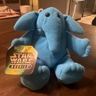 Vintage Kenner Star Wars Buddies Max Rebo 6" Stuffed Plush Beanie w/ Tags 1997