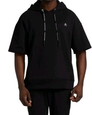 NWT Moose Knuckles Siesta Key Black Short Sleeve Pullover Hoodie - Men's S