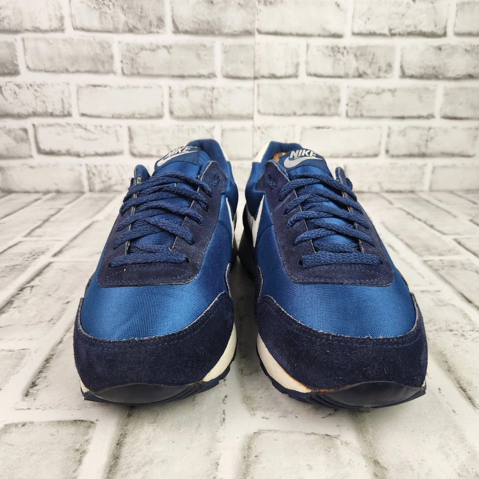 Vtg 80's Nike Air Pegasus Men's Size 9.5 Blue Suede Nylon Running Sneaker 870204 - Image 2 of 4