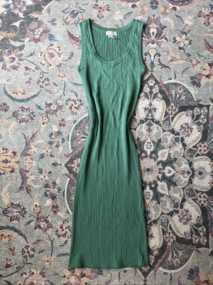 Ribbed Green Midi Body Con Dress Medium H&M | eBay Ribbed Green Midi Body Con Dress Medium H&M | eBay