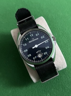MeisterSinger Metris Automatic   Einzeigeruhr   Blaues Zifferblatt