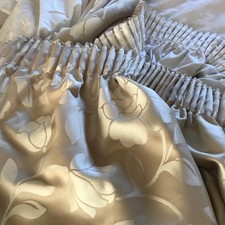 Patio Door Curtains Pair Gold Lined Each curtain 84” W & 85”Long Marks & Spencer