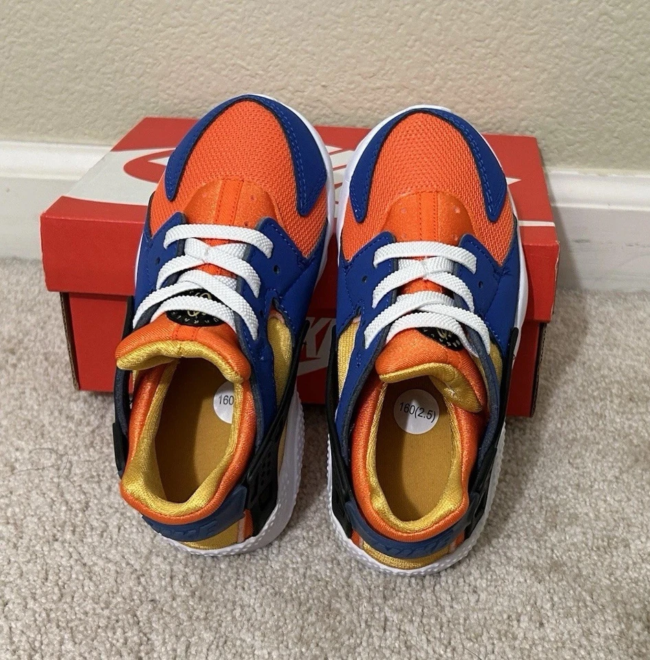 Nike Huarache Run TD Niño Pequeño EE. UU. 10C Hyper Royal Amarillo Ocre 16 cm Nuevo Con Caja Foto 2 de 4