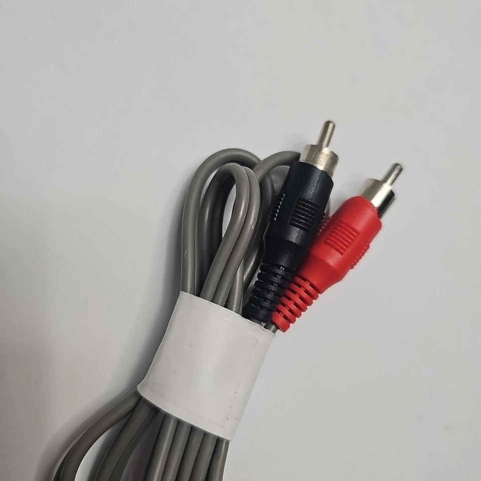 RCA Dual Cable Male to Male 3 feet Color Coded Red Black Gray Cord - Image 4 of 4