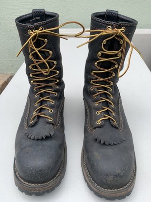 Wesco Jobmaster Mens Size 13 D Steel Toe Black Leather Boots 100th Anniversary 