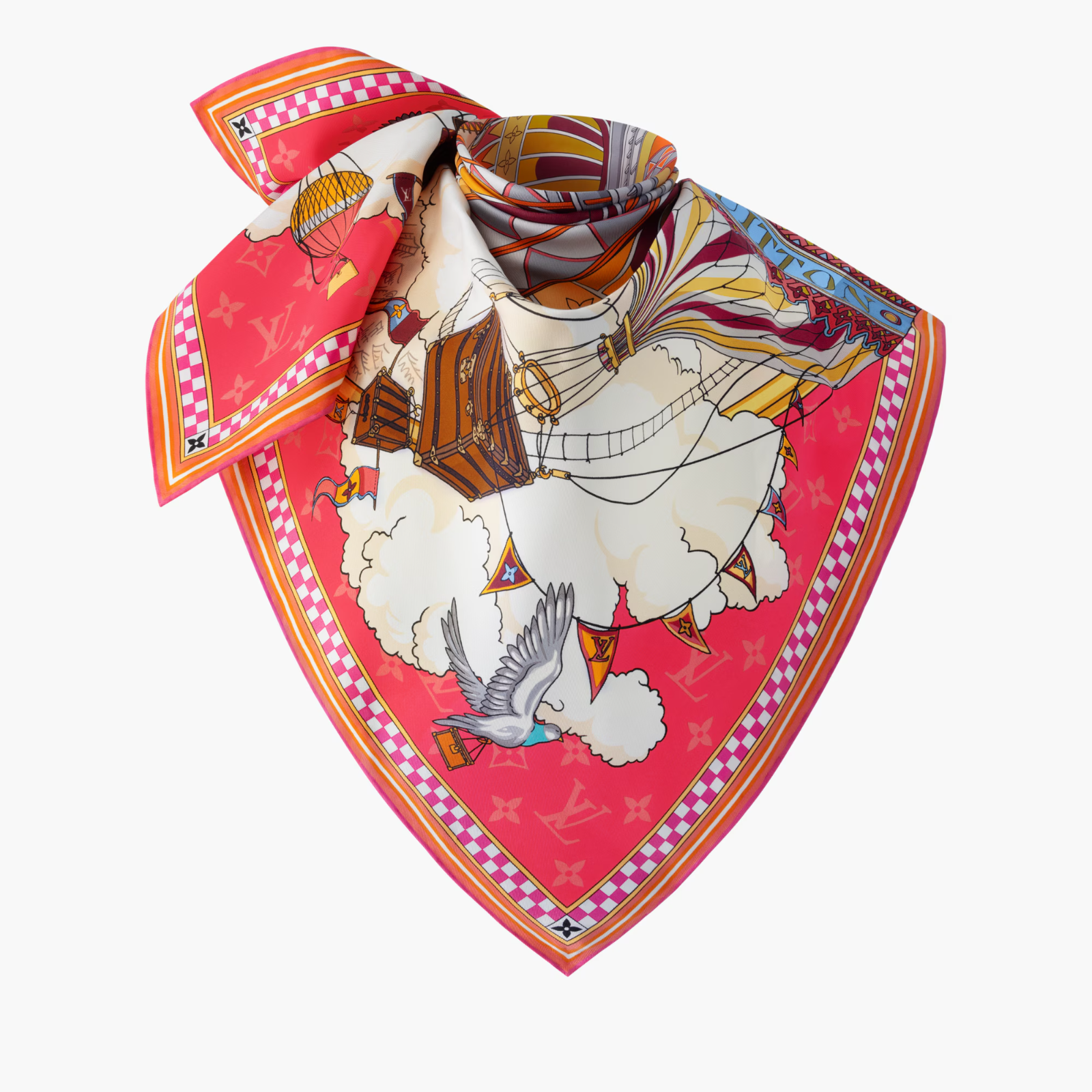 From The Cloud Square 90 Silk Scarf, image 6 of 6