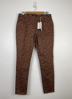 Neu mit Etikett Scotch & Soda La Bohemienne Mid Rise Skinny Blumendruck Jeans 31/32 UK 14