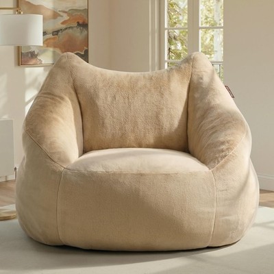 Cafy Bean Bag Chair for Adults,Oversized Reading Chair with Armrests,Memory F...