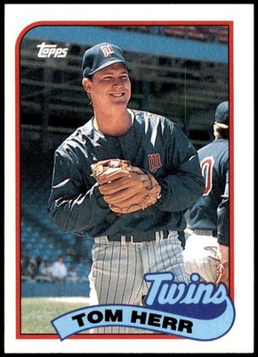 Tom Herr Minnesota Twins 1989 Topps #709 MLB Baseball Card
