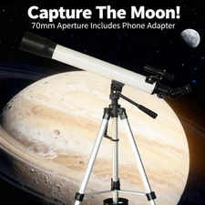 Skyoptikst 70-700 Telescope for Beginners/Kids - Phone Adapter - New  US