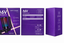 Fifine A6V Ampligame USB Condenser Gaming Microphone RGB w/ Tripod Stand