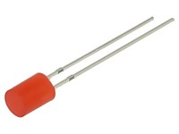 10X OSR5JA5GE4B Led Rot 5Mm 150Mcd 140° Front: Flach 2,1-2,6VDC Anz. Ausg: 2 Opt
