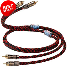 Hifi OFC RCA Cables 2 Male to Male Audio Cable 4.9Ft 1 Pair US