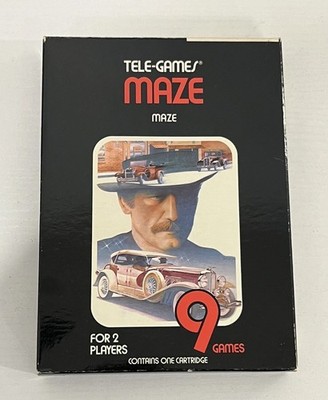Maze Atari 2600 Sears Telegames Video Game CIB - With Manual TESTED & WORKING