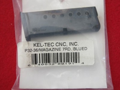 Kel-Tec P32 7-Round Magazine Flush-Fit .32 ACP Blued -Factory Mag