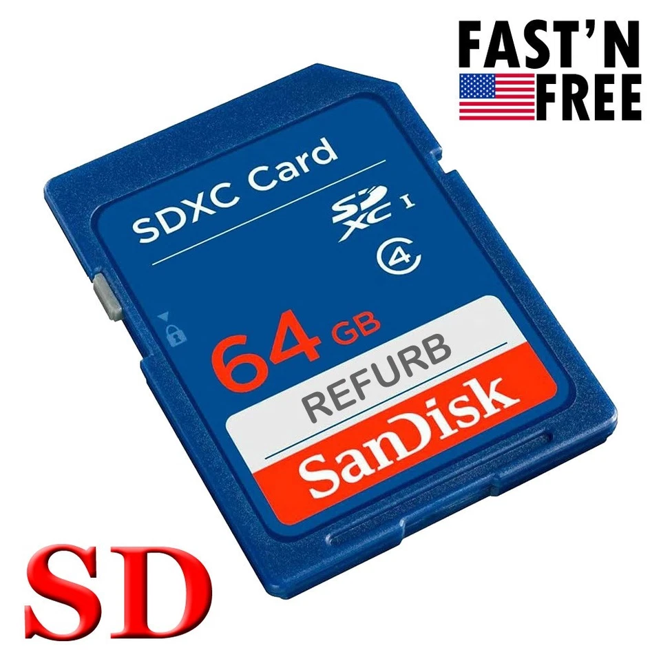 Lot 10x SanDisk 64GB SD SDXC Class 4 Flash Memory Camera Card 64 GB SDSDB-064G - Image 3 of 4