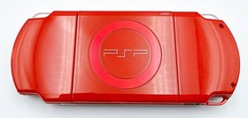 Sony PSP-2000 Console Deep Red Region free Rare w/adapter, battery - Excellent
