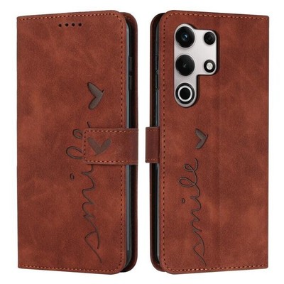 Für itel S25 Ultra Skin Feel Heart Embossed Leather Phone Case Cover