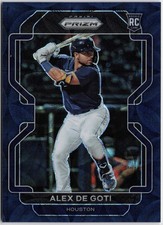2022 Panini Prizm #183 Alex De Goti Navy Blue Kaleidoscope Prizm #/35 RC Rookie