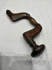 Antique Wood & Brass Brace 