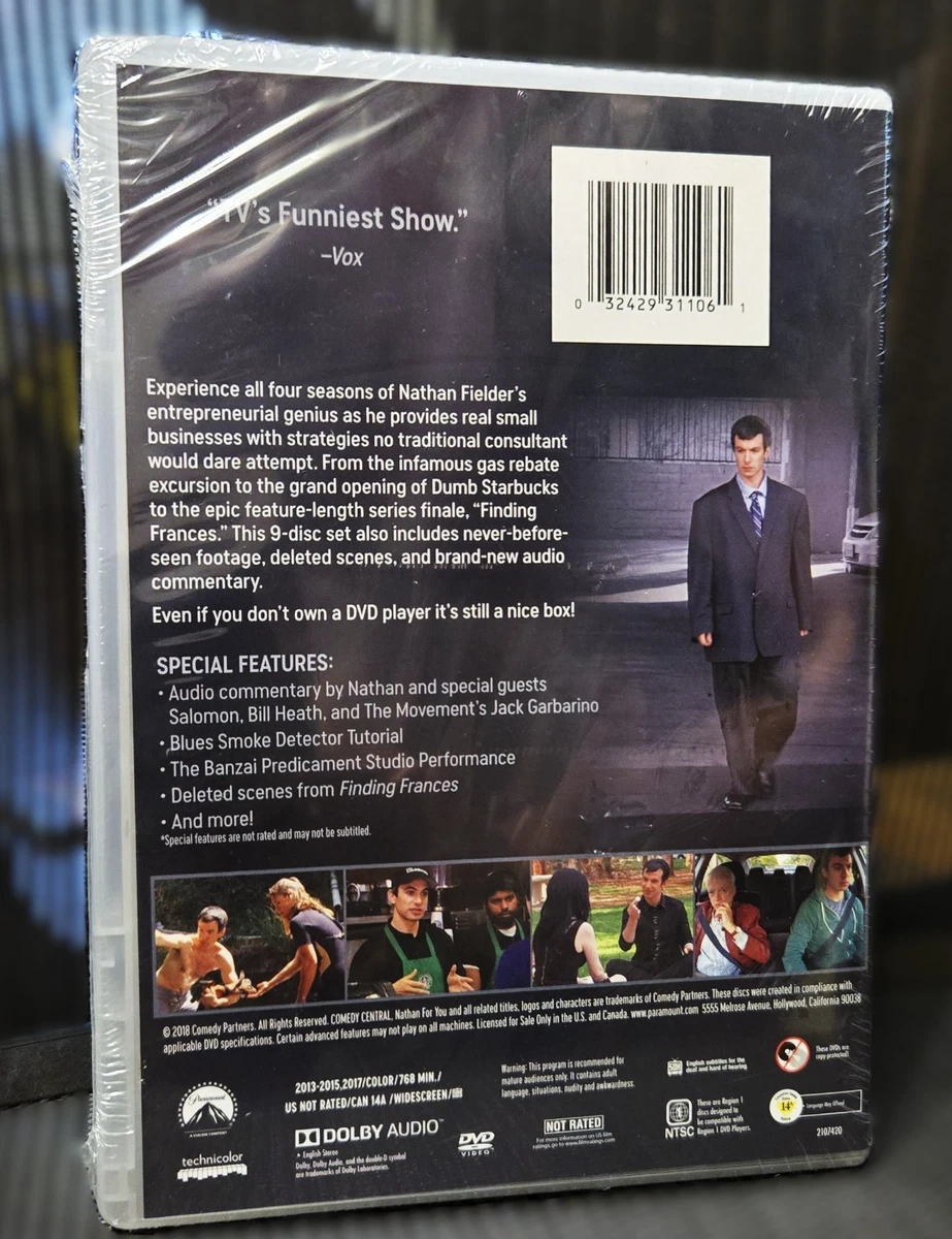 NEW SEALED Nathan for You: The Complete Series 9-DVD Set, Seasons 1-4, OOP!