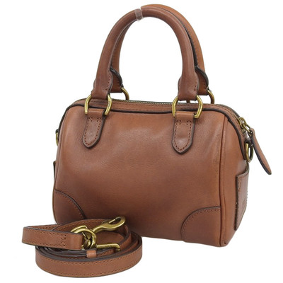 Ralph Lauren Polo 90 Vintage Embossed Emblem Leather 2Way Shoulder