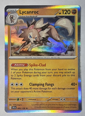 2025 Scarlet & Violet Journey Together Lycanroc 85/159 Holo