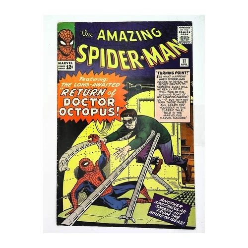 Amazing Spider-Man #11 - 1963 series Marvel comics Fine, Free USA Shipping [e/