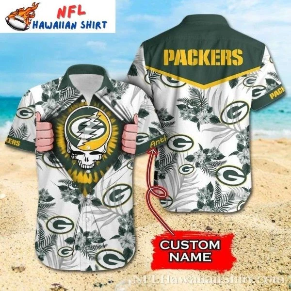 Thunder Cheer – Green Bay Packers Custom Name Hawaiian Shirt Size S-5XL