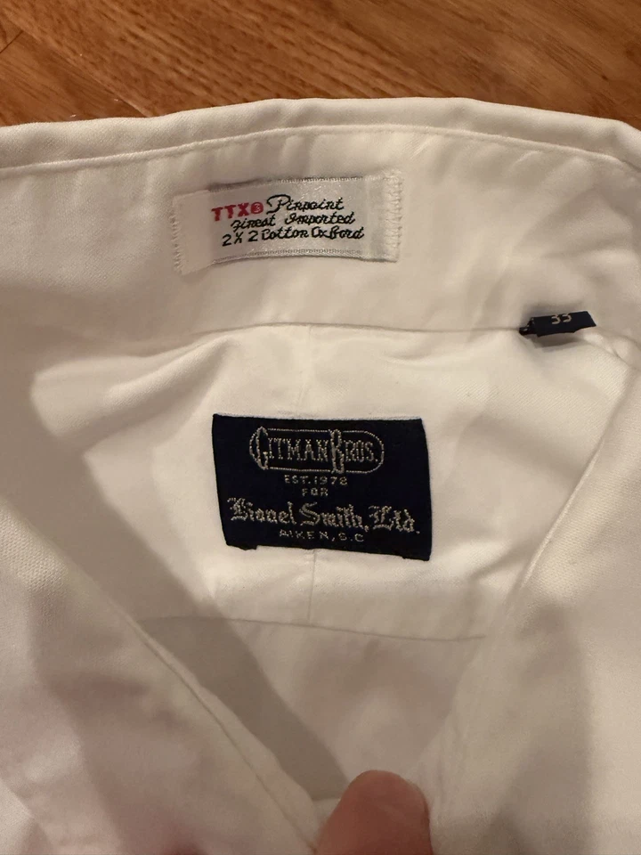 Camisa de vestir Gitman Bros for Lionel Smith Ltd SC 16x33 EE. UU. Foto 4 de 4
