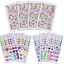 1126Pcs Rhinestone Stickers Self-Adhesive Bling Craft Jewels Crystal Gem Stic...