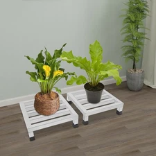 2 Pack Modern Dunnage Shelves Stainless Steel Shelves Dunnage Rack 35*35*10cm US