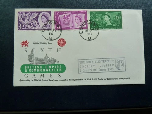 GB Illustrated First day   fdc from 1958 Commonwealth Games