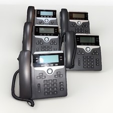 LOT OF 5 Cisco 7841 CP-7841-3PCC-K9 4 Lines Gigabit IP Phone