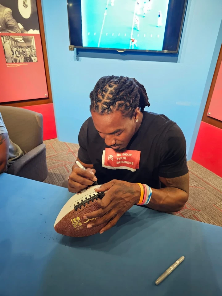 Bo Scarbrough Autographed Football Alabama - Image 3 of 3