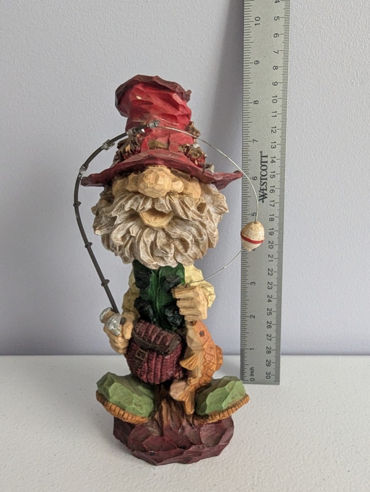 Figurine de Gnome de jardin en résine, Structure à fond Stable, Style
