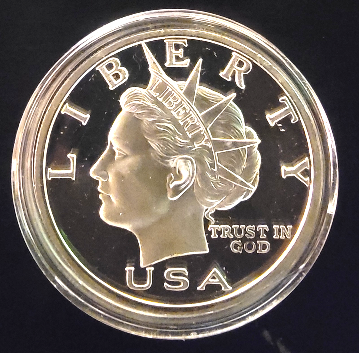 2000 Norfed Liberty $1 Currency Bullion Rare Vtg US-0.999 Silver 1