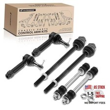 Set of 6 Sway Bar Link - Inner Outer Tie Rod End - Compatible with 1999-2007