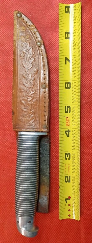Western USA # F66 Black Beauty KNIFE  w/Western sheath LQQK !!