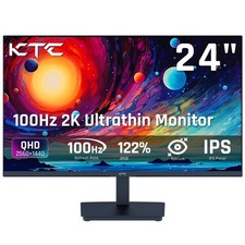 KTC 24" QHD 100Hz IPS Computer Monitor 2K, 1300:1, FreeSync/G-Sync