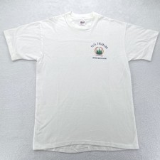 Vintage Vail Colorado Anvil Mens T-Shirt Large White Rocky Mountains USA Made
