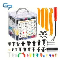 1240Pcs Car Retainer Clips Auto Panel Trim Fasteners Push Pin Rivet Bumper Kit
