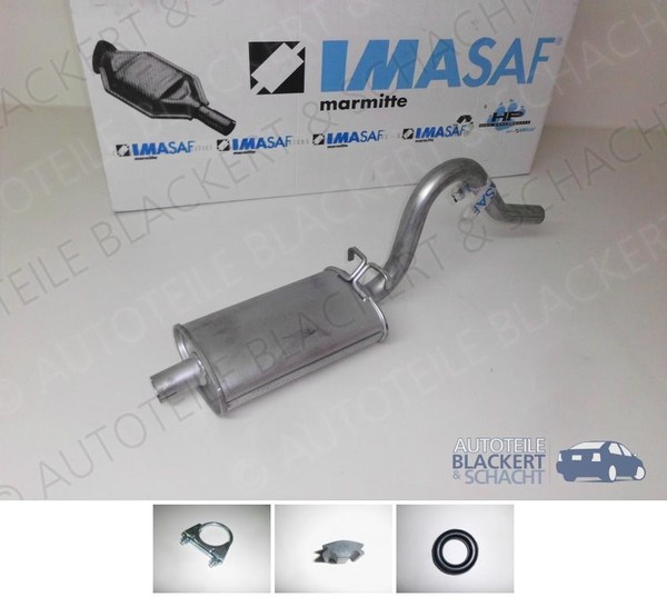 Imasaf Auspuff Mitteltopf+ZubehöR für Opel Ascona B+FüR Opel Manta B 1975-1987-image