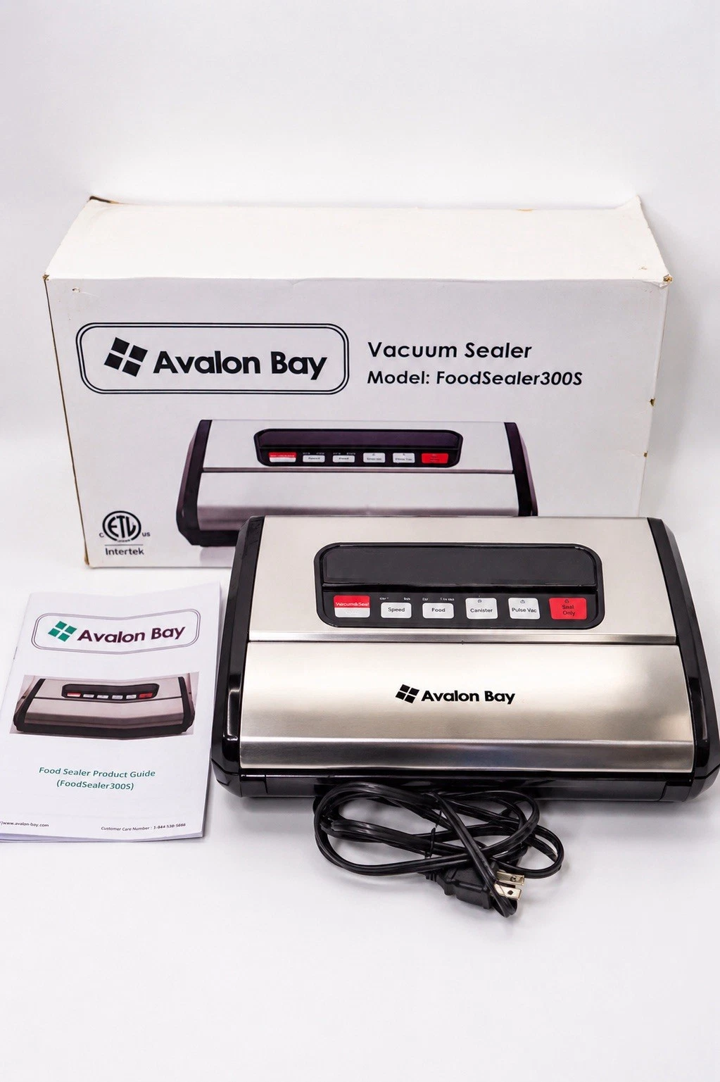 Avalon Bay FoodSealer300S Vacuum Sealer Open Box New Complete w/ Manual